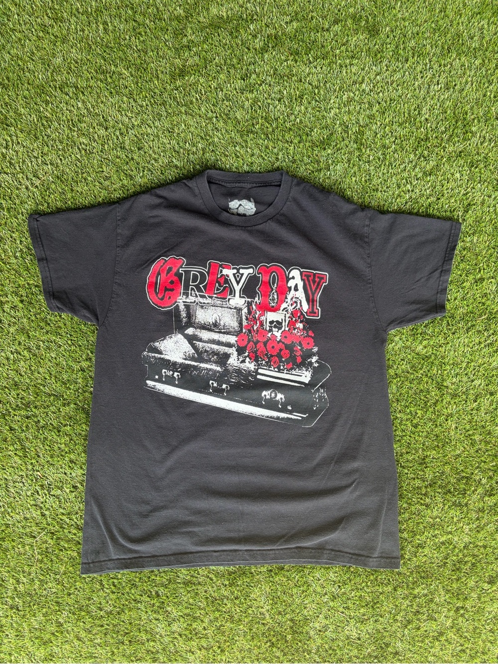 Black 'Grey Day' Graphic Short-Sleeve Tee